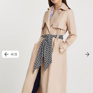 Beige/Nude Trench Coat in size US 10/UK 14